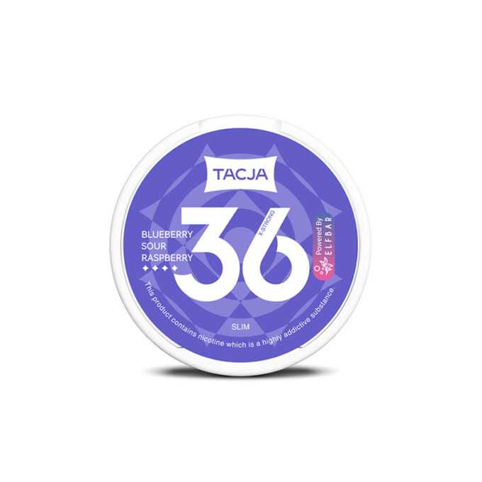 TACJA by Elf Bar - 36mg Nicotine Pouches blueberry sour raspberry