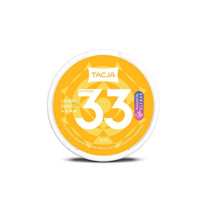 TACJA by Elf Bar - 33mg Nicotine Pouches lemon mango
