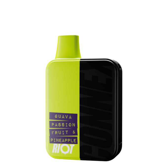 10mg Riot Connex Vape Device 1200 puffs guava passionfruit pineapple