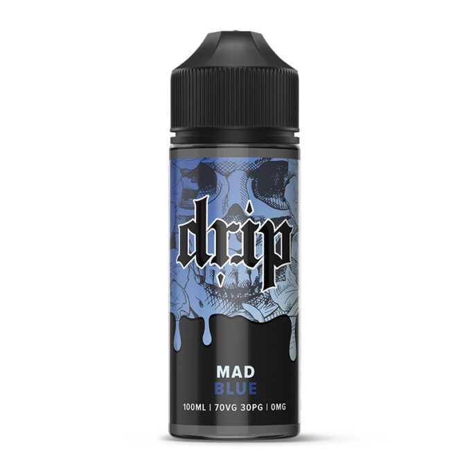 Drip 100ml Shortfill E-liquid mad blue