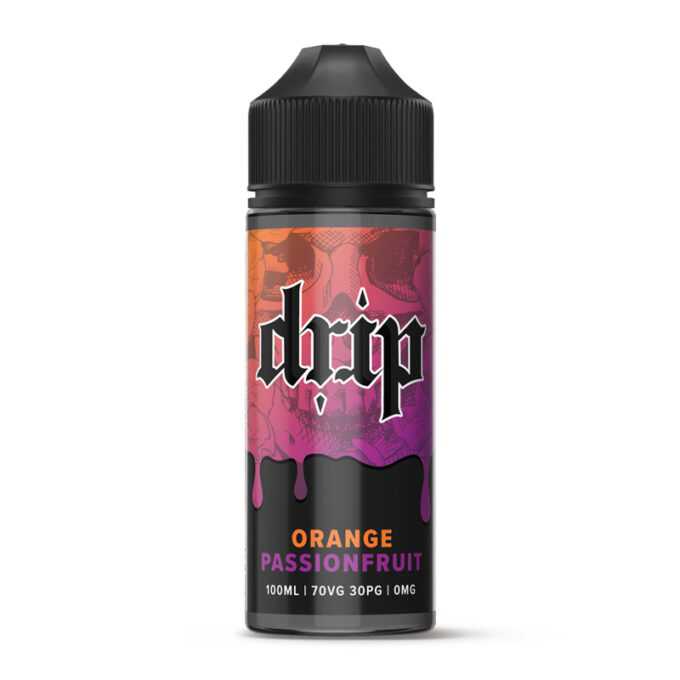 Drip 100ml Shortfill E-liquid orange passionfruit