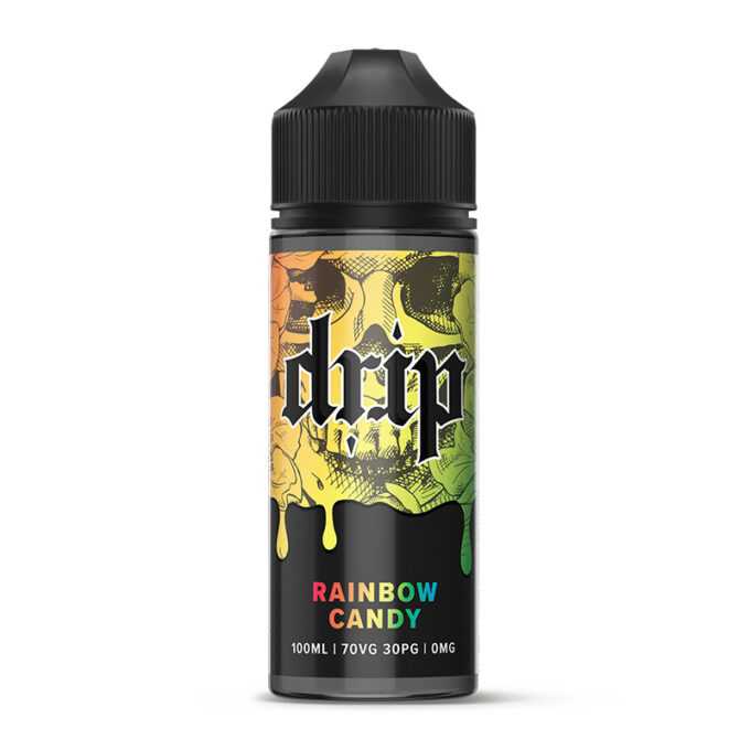 Drip 100ml Shortfill E-liquid rainbow candy