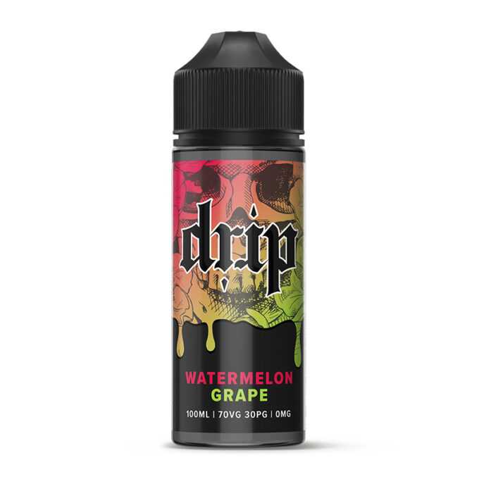 Drip 100ml Shortfill E-liquid watermelon grape