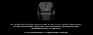 vaporesso luxe xr pod coil compatability
