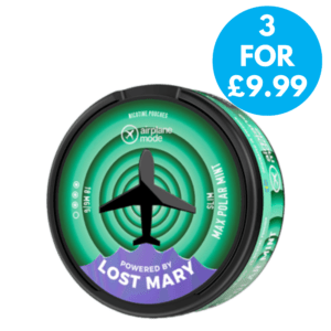 Lost Mary Airplane Mode Snus 18mg Nicotine Pouches 3 for £9.99