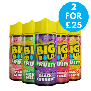 0mg Big Bold Fruity 100ml Shortfill (70VG/30PG) 2 FOR £25 WITH FREE NEXT DAY SHIPPING