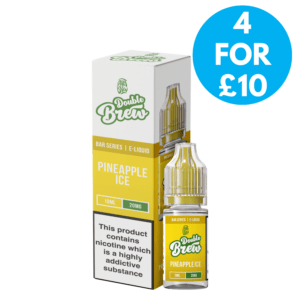 20mg Double Brew 10ml Nic Salt 4 for £10 with free next day shipping over £20