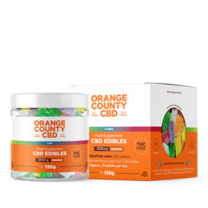 Orange County 1200mg CBD Gummies Small Tub