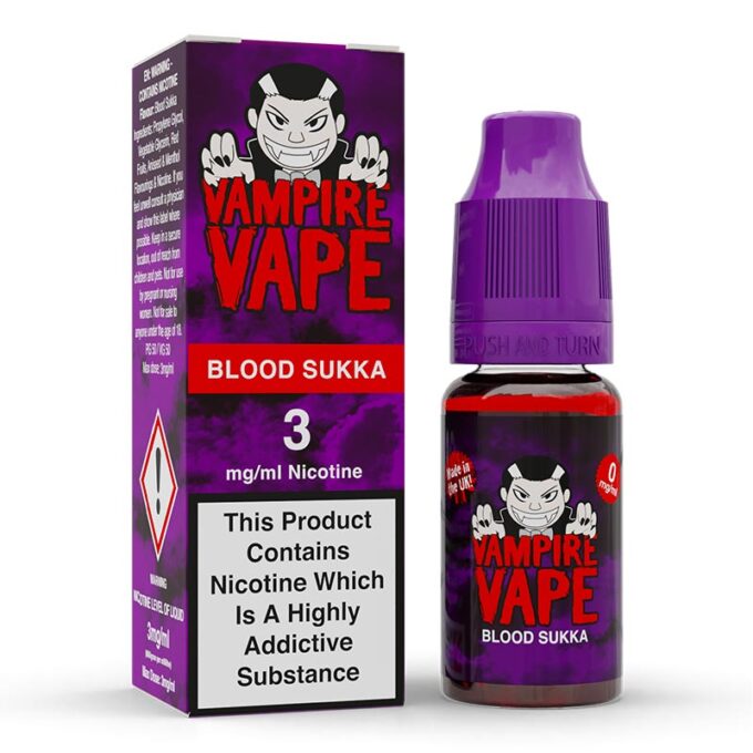6mg Vampire Vape freebase E-liquids (50VG/50PG)