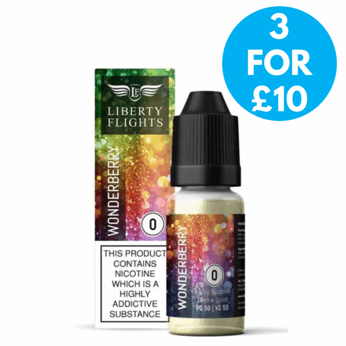 0mg Liberty Flights XO Nicotine Free E-liquid 10ml